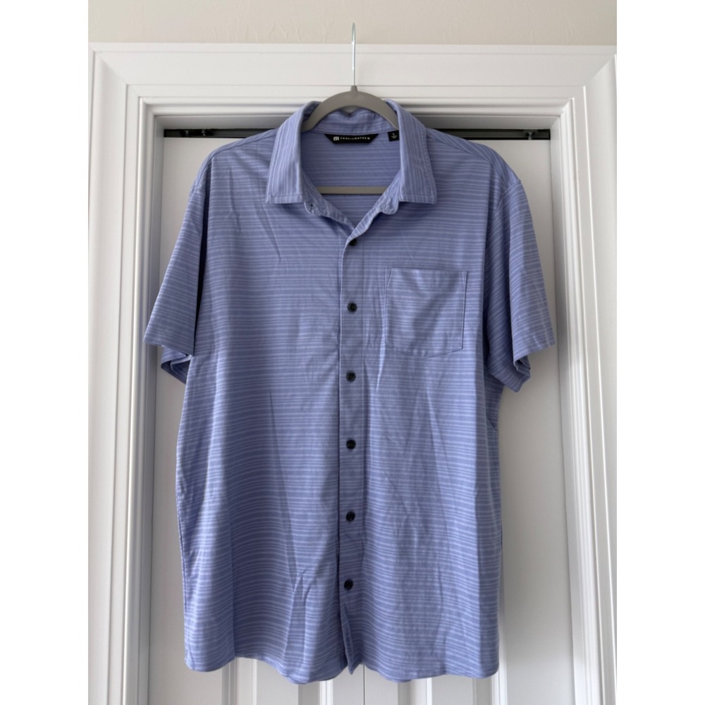 TravisMathew Tip to the City short-sleeve button-up shirt Size large